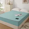 Cama de algodón acolchado cubierta de colchón protector de colchón cuatro estaciones universal engrosado clip de algodón todo incluido funda de cama cómoda acolchada conjunto de textiles para el hogar ropa de cama suave y transpirable multicolor opcional details Picture